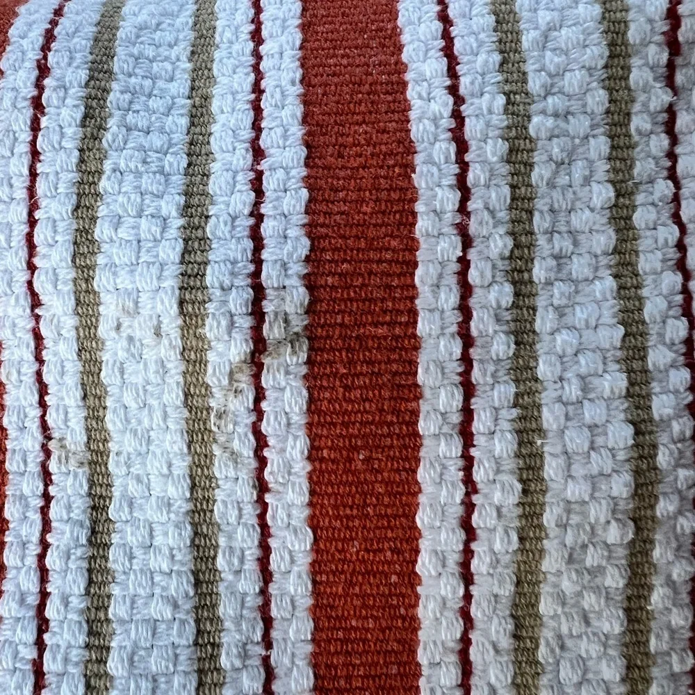 Williams Sonoma Orange and White Striped Kitchen Towels​
